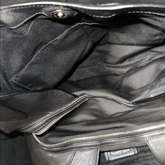 Coach Black and Gray Signature Handbag - Picture 6 of 9